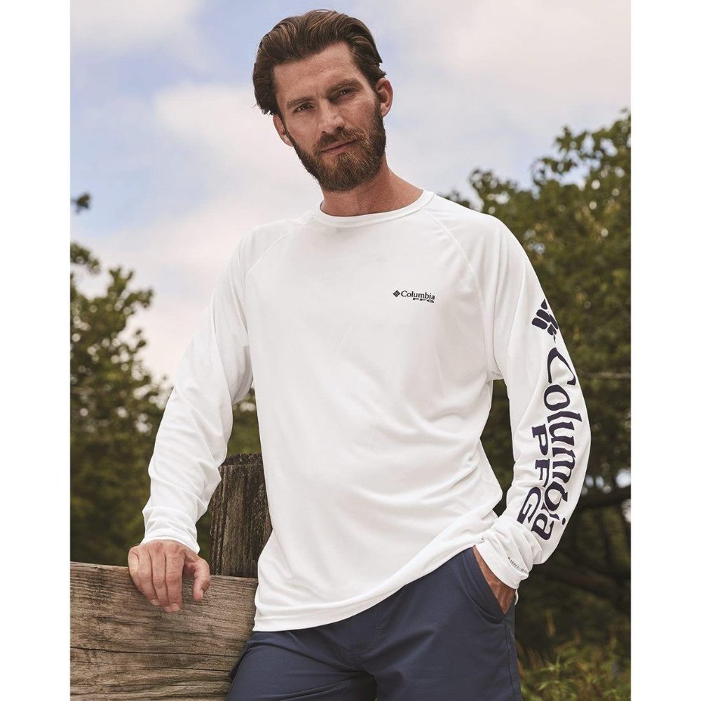 NWT Columbia PFG Terminal Tackle White LS Tee 4X